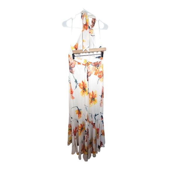 NEW Premier Amour High-Low Fit & Flare White Ruffle Floral Dress (Size: 16) - Picture 6 of 9